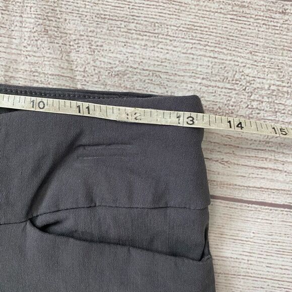 Susan Graver women 4 pull on elastic high waist grey Capri pant w/front pockets - Picture 6 of 8